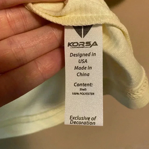 Korsa Micro-Luxe Textured Yellow Top - Picture 6 of 6